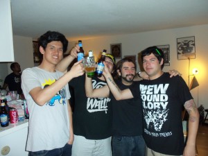 2012. Some of the best players from Chile drinking and playing games at my apartment in LA.