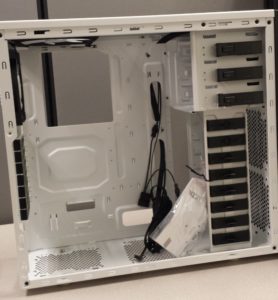 Empty case with no components installed.