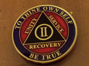 A good friend gave me this to celebrate my 2 years of being clean and sober!